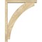 Ekena Millwork Thorton Block Rough Sawn Bracket w/ Offset Brace, Douglas Fir, 4"W x 26"D x 34"H BKT0402X26X34THR05RDF - alternate 3